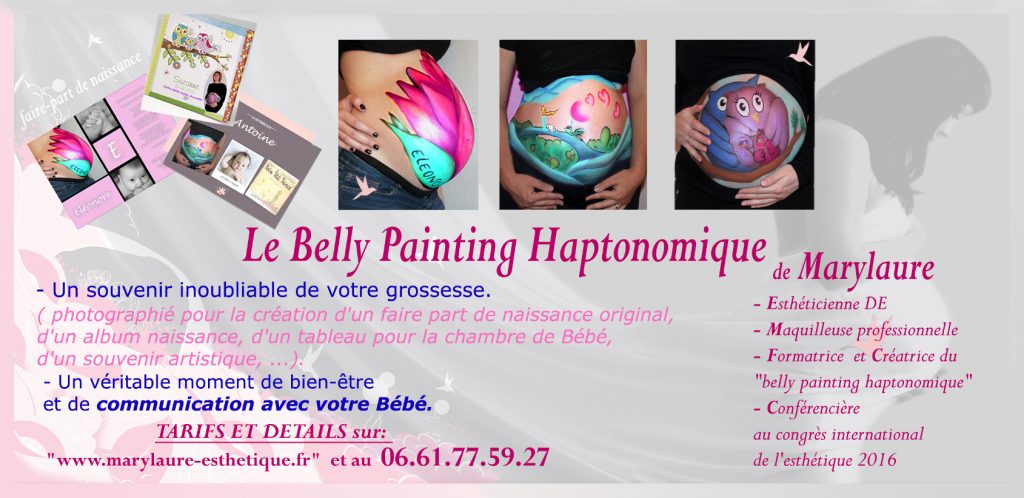 Plaquette Belly Painting Haptonomique de Marylaure Esthétique